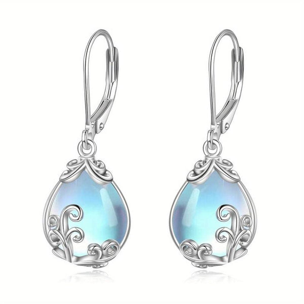 Sabina Luminous Stone Earrings - image 3