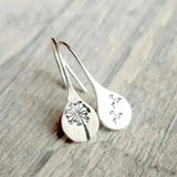 Lydia Lace-Pattern Earrings | Silver-Tone — image 3
