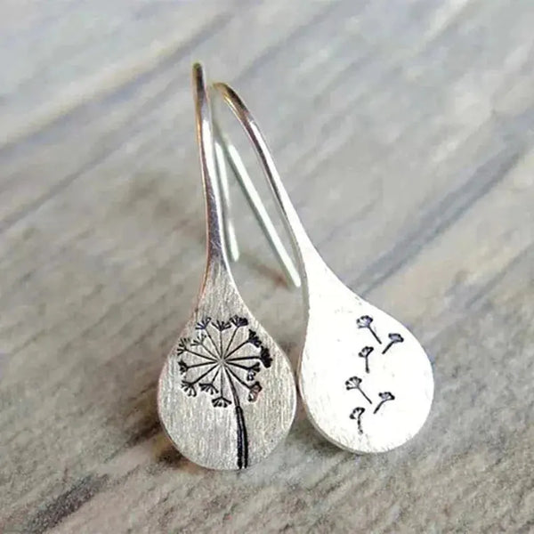 Lydia Lace-Pattern Earrings | Silver-Tone