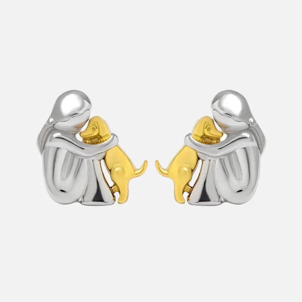 Audrey Earrings | Silver and Gold Tones — image 2