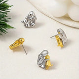 Audrey Earrings | Silver and Gold Tones — image 4