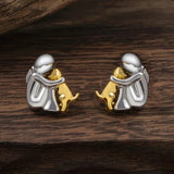 Audrey Earrings | Silver and Gold Tones