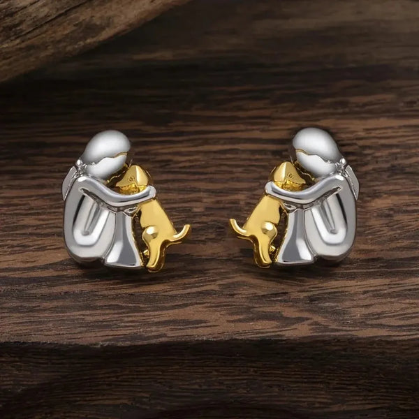 Audrey Earrings | Silver and Gold Tones