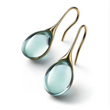 Olive Inset Opal-Look Earrings - image 2