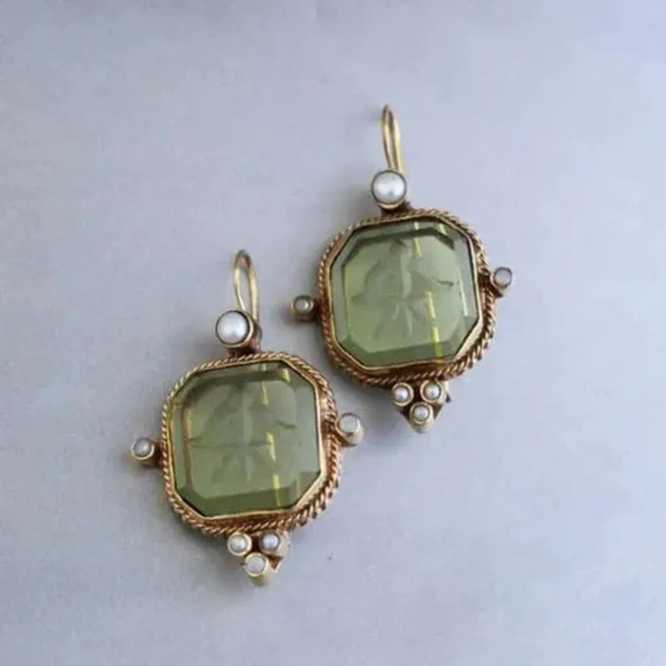 Erin Green Sparkle Earrings - image 1