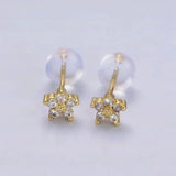 Jacqueline Delicate Floral Stud Earrings - image 3