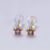Jacqueline Delicate Floral Stud Earrings - image 5
