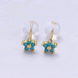 Jacqueline Delicate Floral Stud Earrings - image 6