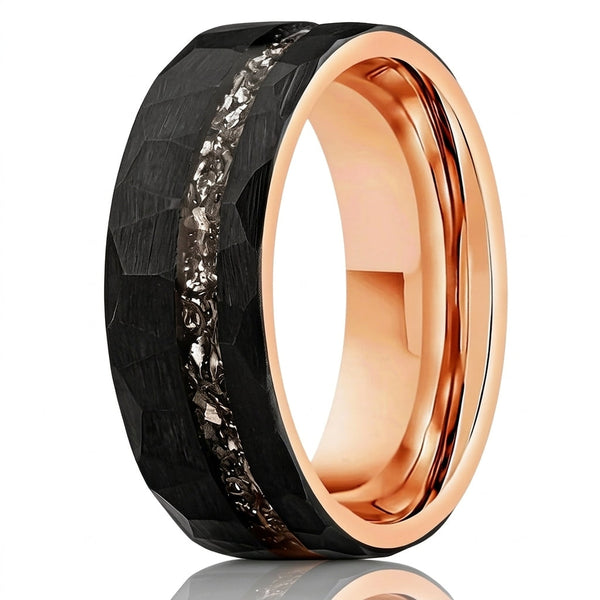 Gordon Faceted Black Band Ring - image 1