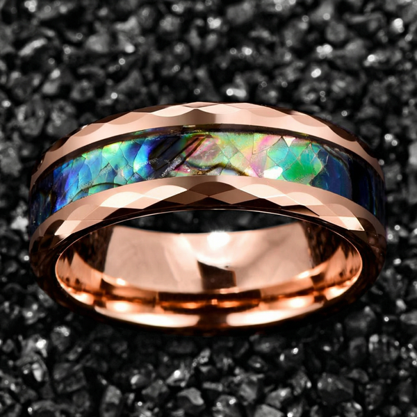 Michael Iridescent Inlay Ring | Rose-Gold-Tone — image 6