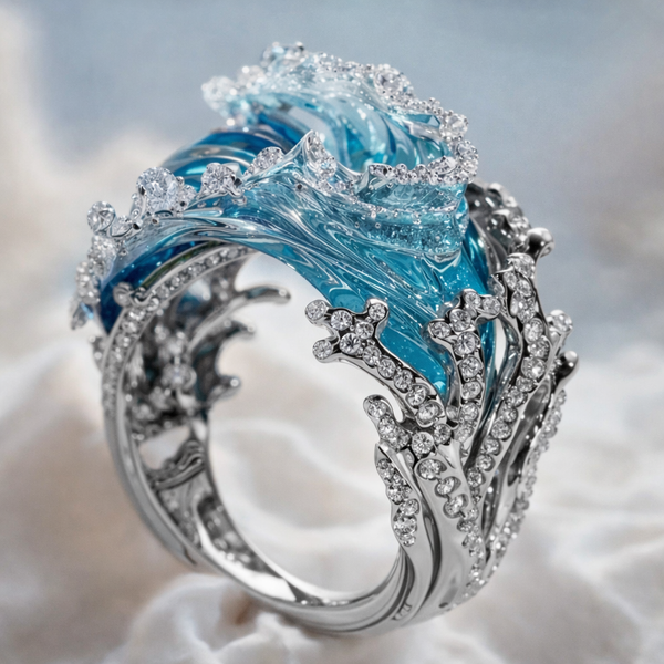 Harriet Ocean Ring — Silver-Tone — image 2
