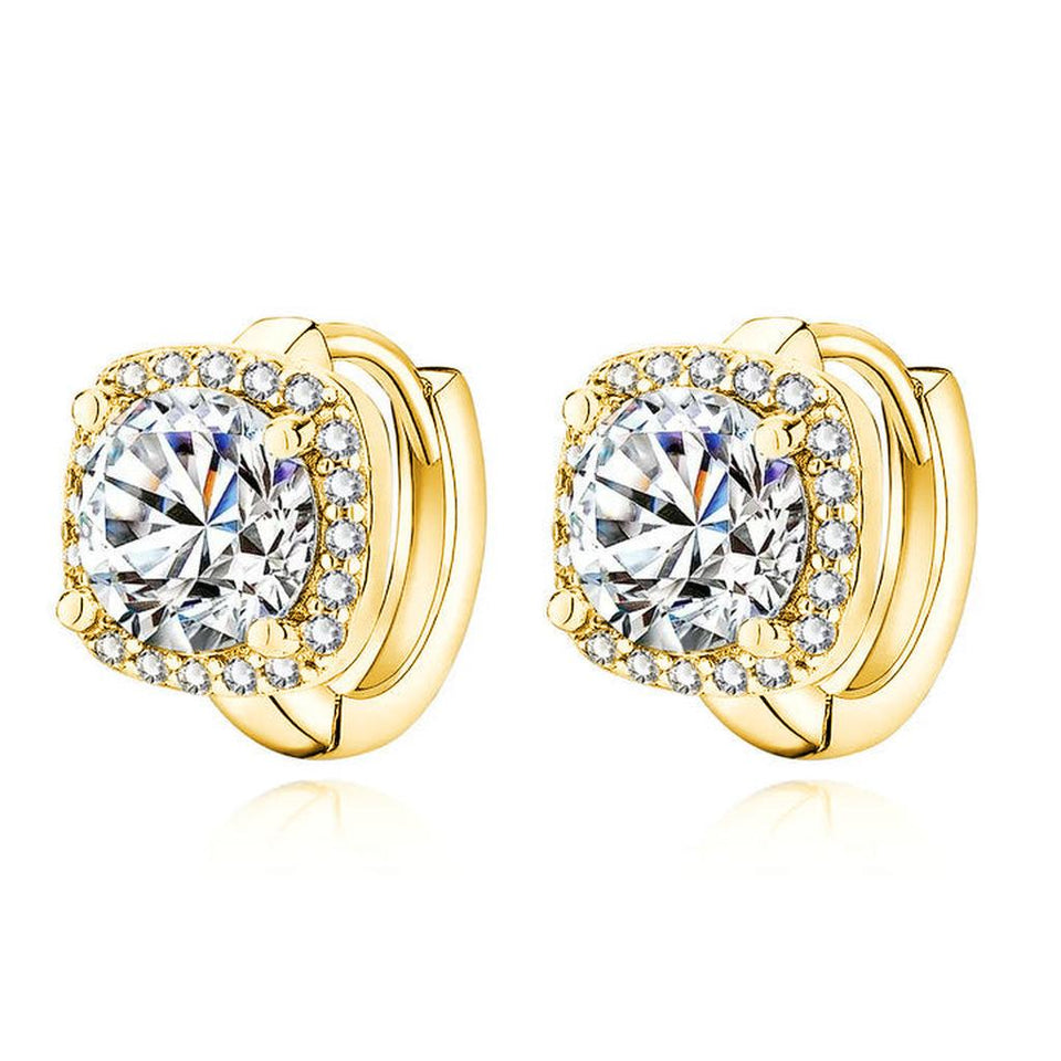 Rita Square Earrings — Gold-Tone — image 2