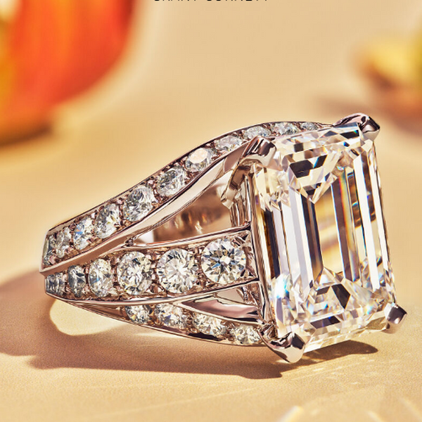 Patricia Square Sparkle Ring - image 1