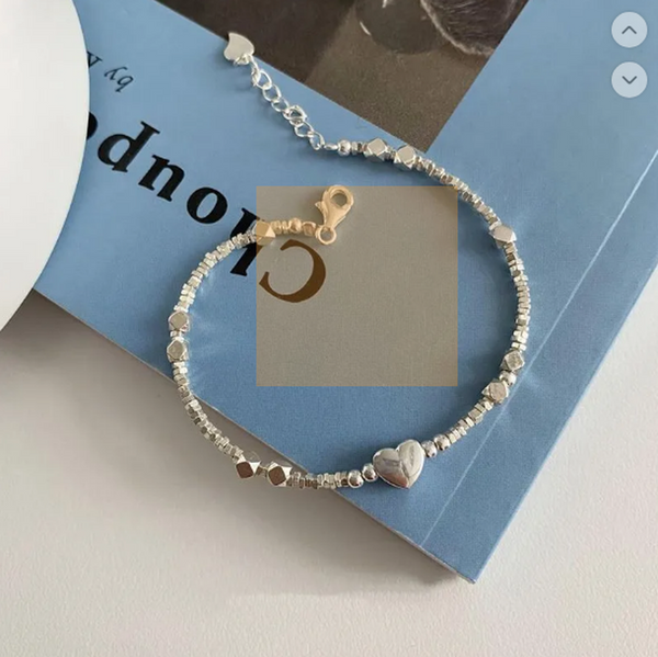 Lavinia Square Love Bracelet — Silver-Tone — image 1