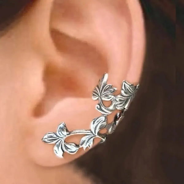 Elsie Retro Floral Clip-On Earrings - image 1
