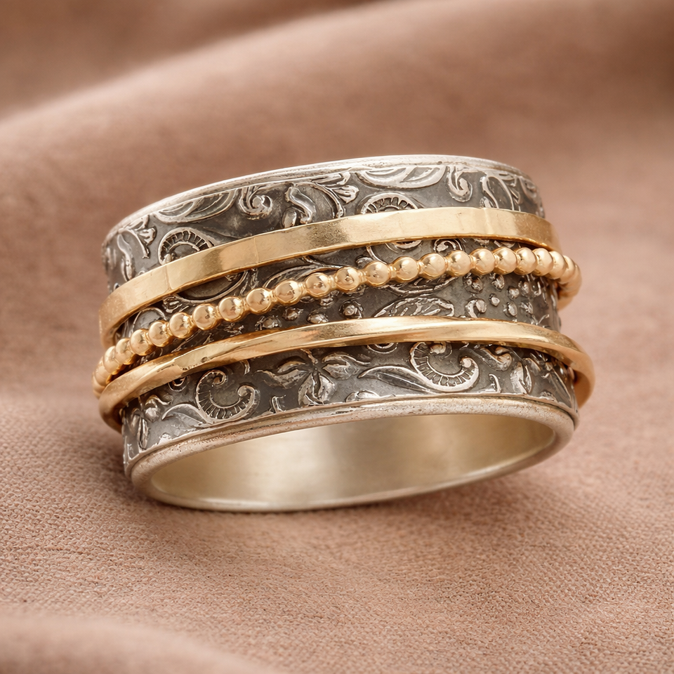 Odette Baroque Retro Spinner Ring - image 1