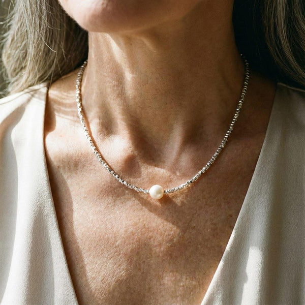 Marion Retro Pearl-Look Necklace - image 2