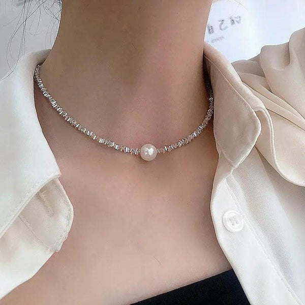 Marion Retro Pearl-Look Necklace - image 1