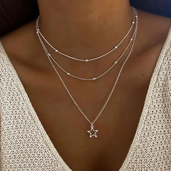 Elinor Retro Star Necklace - image 1