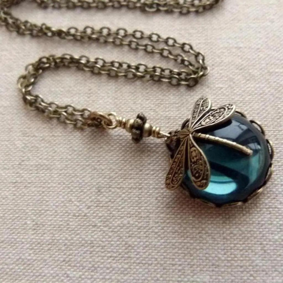 Eunice Retro Dragonfly Necklace - image 1
