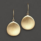Sylvie Retro Disc Drop Earrings | Gold-Tone