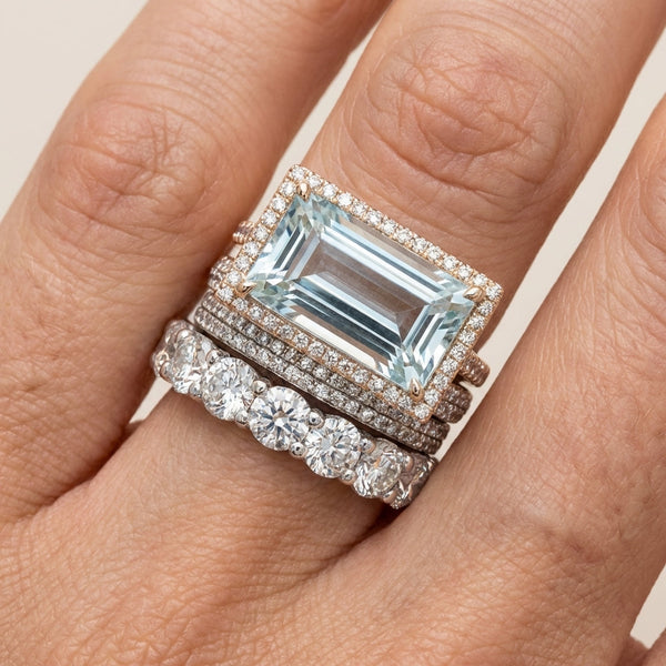 Iris Retro Turquoise-Color Ring Set | Silver-Tone — image 3