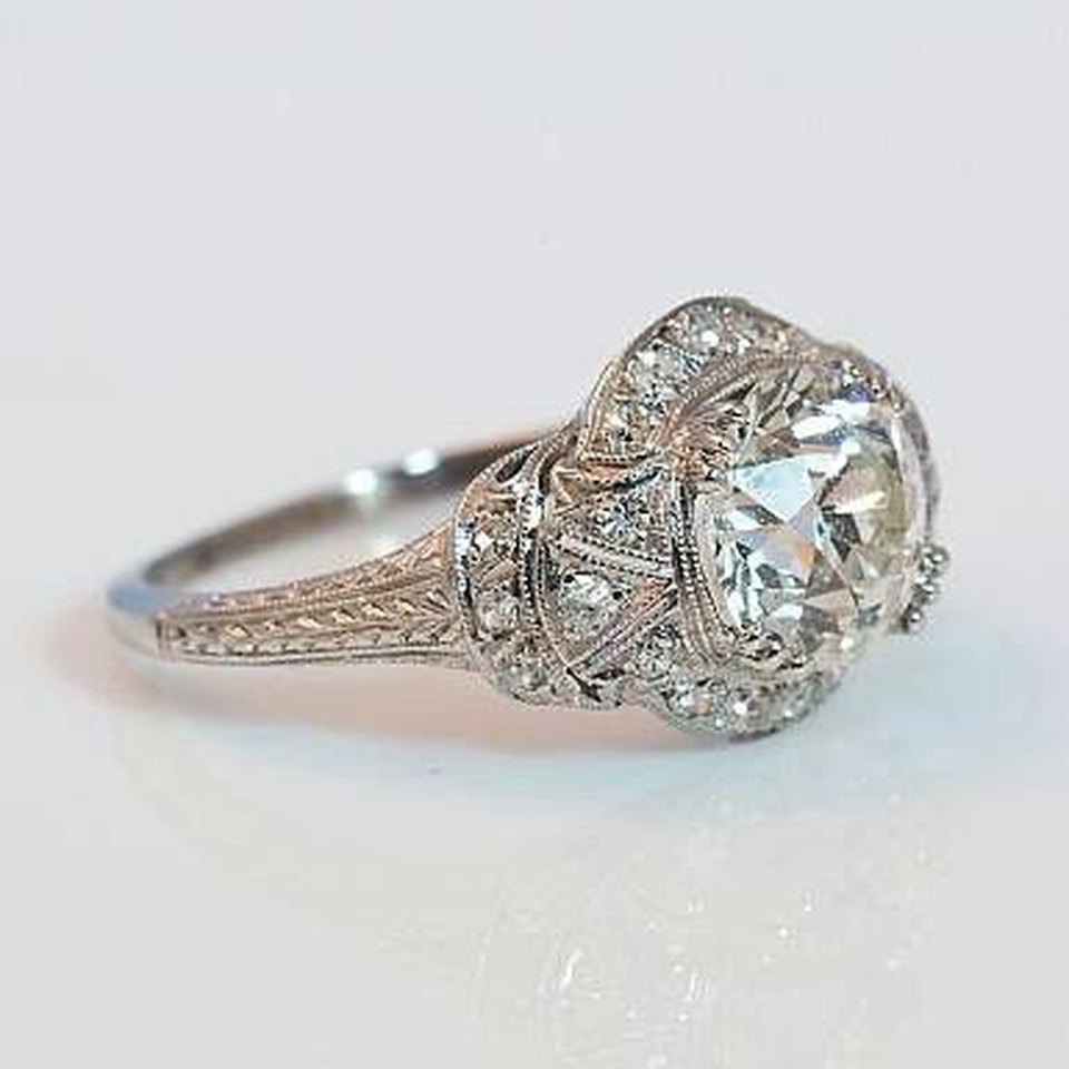 Rosalind Retro Sparkle Ring | Silver-Tone