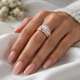 Katherine Retro Solitaire Ring with Detailed Shoulders - image 4