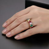 Moira Retro Multicolor Accent Ring - image 2