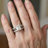 Sabrina Retro Sparkling-Row Ring | Silver-Tone — image 3