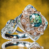 Silvia Retro Flower Ring | Silver-Tone