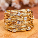 Peter Retro Layered Ring | Silver-Tone