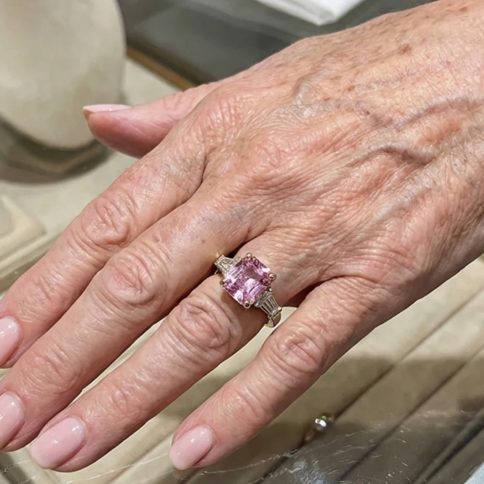 Julia Pink Ring | Silver-Tone — image 2