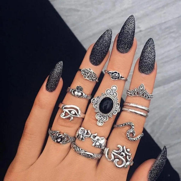 Lena 8-12-Piece Ring Set | Size and Style Options - image 10