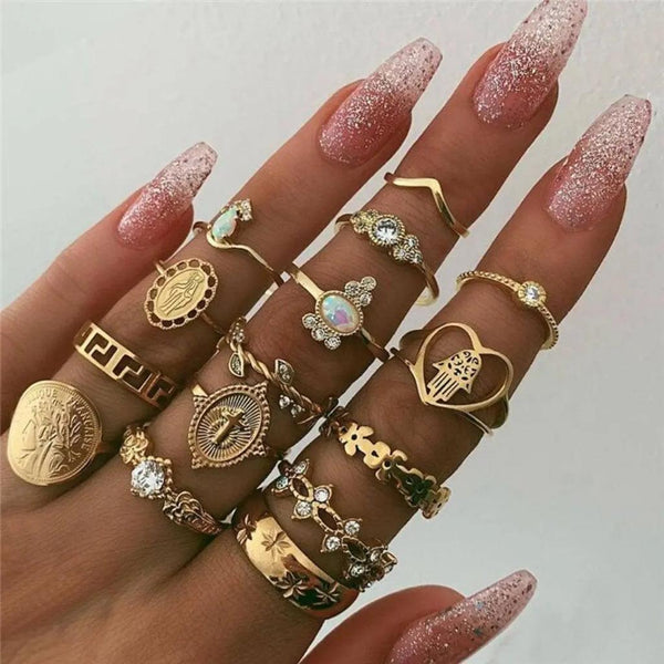 Lena 8-12-Piece Ring Set | Size and Style Options - image 13