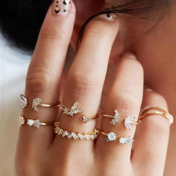 Lena 8-12-Piece Ring Set | Size and Style Options - image 7