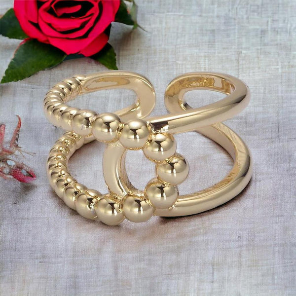Monica Twisted Double Band Ring - image 1