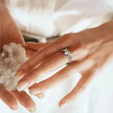 Jacqueline Crescent Moonstone-Look Ring - image 6