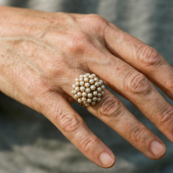 Penelope Pearl-Look Ring - image 2