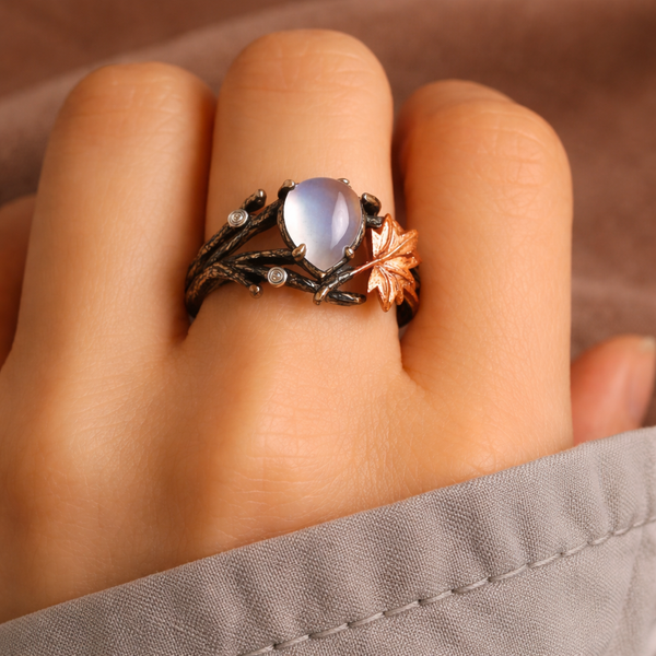 Nina Moonstone-Look Ring - image 3