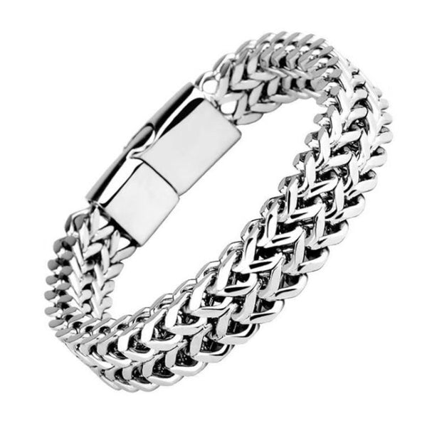 Oscar Double Chain Bracelet | Silver-Tone