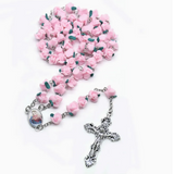 Evelyn Rosary-Style Wheel Charm Necklace - image 3