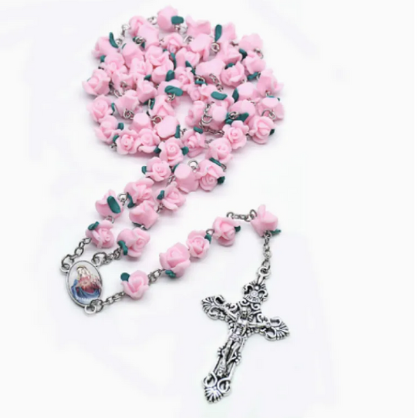 Evelyn Rosary-Style Wheel Charm Necklace - image 3