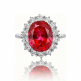 Melanie Scarlet Crown Ring | Silver-Tone — image 3