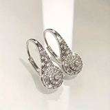 Gertrude Round Teardrop Shimmer Earrings - image 1