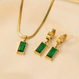 Clementine Green Jewelry Set - image 1