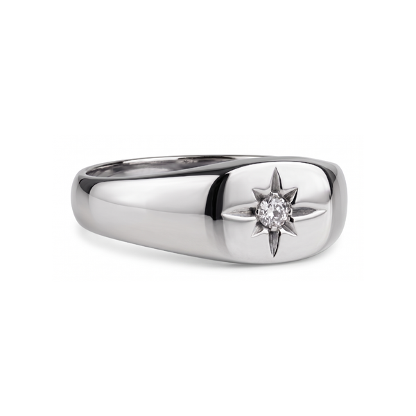 Lucas Star Crest Ring — Silver-Tone — image 2