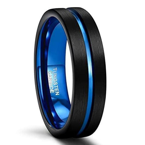 Paul Black and Blue Band Ring - image 12