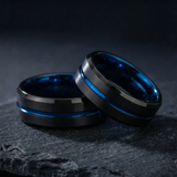 Paul Black and Blue Band Ring - image 8
