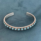 Constance Turquoise-Color Open Bracelet | Silver-Tone